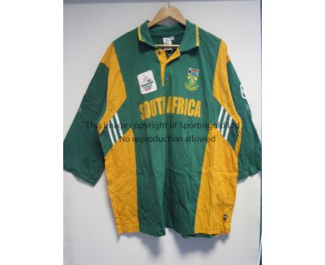 CRICKET - SOUTH AFRICA     Andrew Hall playing shirt for South Africa, worn in the 2000 ICC Champions Trophy held in Kenya. '