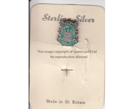 HIBERNIAN - PIN BADGE     Small sterling silver Hibernian FC long stem pin badge, probably 1960's. Comes still attached to ma