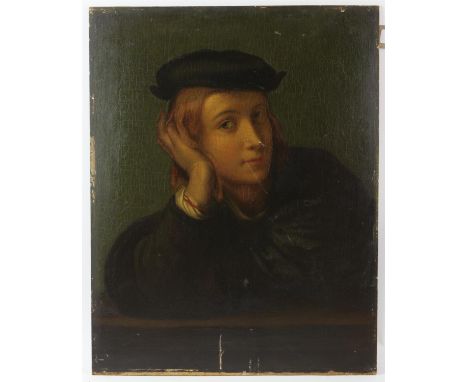 British School, circa 1800, portrait of a young man. Oil on panel. Image size 57 x 44cm. 