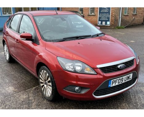 A Ford Focus Titanium 1596cc, five door hatchback, with automatic transmission registration number PF09 UWL, MOT until 11th O