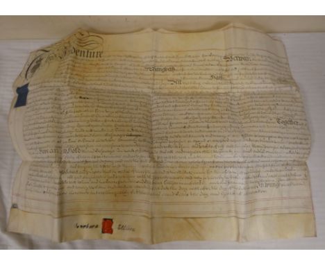 Northumberland, Legal Ephemera.&nbsp;&nbsp;7 manuscript indentures, conveyances, etc. re. properties in Northumberland, c.167