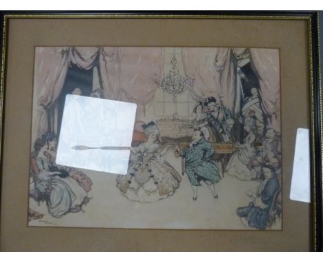 DULAC EDMUND.&nbsp;&nbsp;Colour print in Hogarth frame, signed &amp; inscribed to the mount by Dulac. 