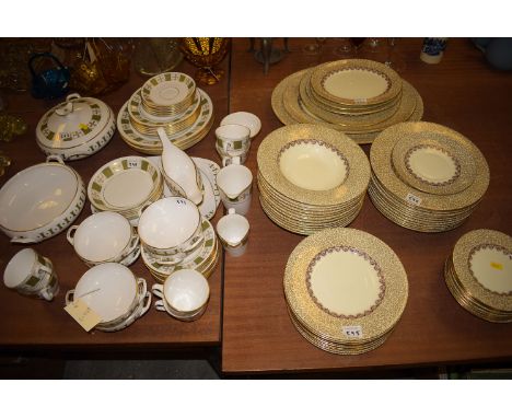 A Royal Doulton 'Gaythorne' pattern part dinner service, approximately twelve place settings, with soup, dinner, supper and s