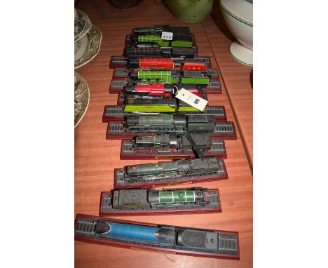 *Model Train locomotives, to include: LMS Royal Scott; nine F 'Evening Star'; LNER V2 'Green Arrow'; etc.  (12)