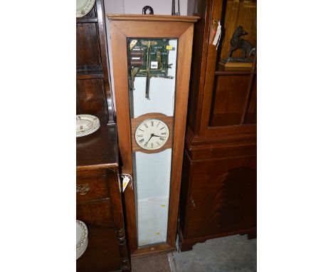 A gent's Pulsinetic impulse transmitter clock, 1930 model, in wooden case with glazed door, ex Blyth Harbour Commission 1930-