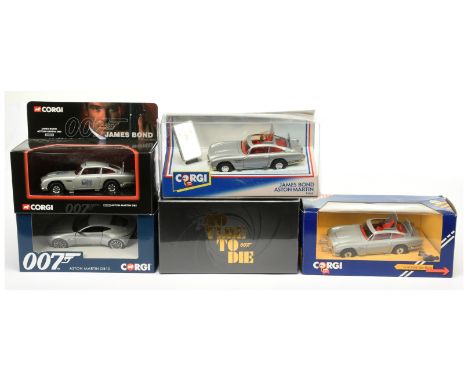 Corgi Bond group (1) 04303 Aston Martin DB5 "James Bond" - "Collect 99" - silver, red interior with "James Bond and Bandit" f