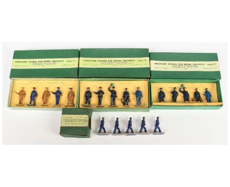 Dinky Group of Railway &amp; Civilian Figure Sets including (1) No.1 Station Staff which are Factory Strung onto packing tray