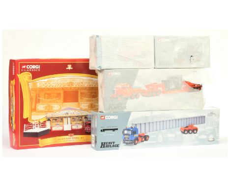 Corgi Heavy Haulage group to include 17603 Siddle Cook Scammell Constructer Girder Trailer &amp; load, 76802 I.R. Dunkerley M