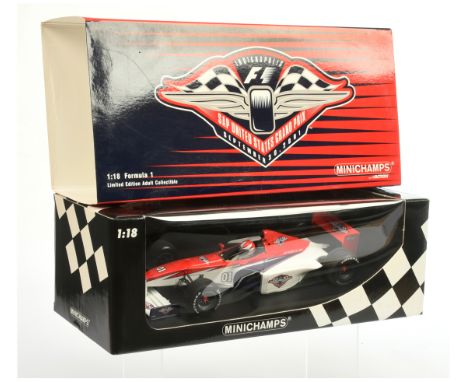 Minichamps Action 102072 Event Car SAP United States Grand Prix 2001 Formula One Limited to 2001- Mint in Excellent box (ligh