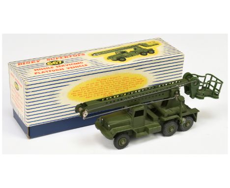 Dinky 667 International Harvester M139 6x6 Missile Servicing Platform Vehicle - &nbsp;Military green body &amp; Supertoy hubs