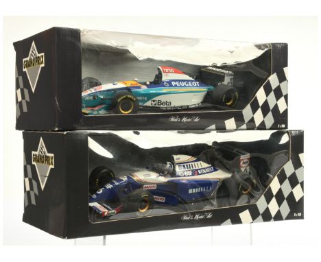 Pauls Model Art (MInichamps) 1/18th scale Grand Prix Series pair (1) 180950096 Williams F1 FW15 - D. Coulthard (2)180950014 J