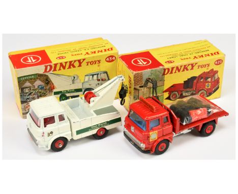 Dinky pair of Commercial Vehicles - to include (1) 425 Bedford TK Coal Lorry - Red cab, chassis, rear back &amp; supertoy hub