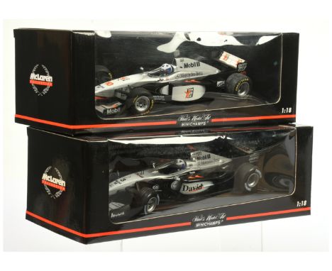 Minichamps 1/18 scale pair (1) 530021803 McLaren Mercedes MP 4/17&nbsp; - D. Coulthard (2) 5 McLaren Mercedes Mp 4/12 - D. Co