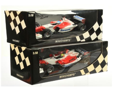 Minichamps 1/18 scale pair (1) 100060077 Panasonic Toyota Racing Showcar 2006 - R . Schumacher (2) 100020024 Toyota TF102 - M