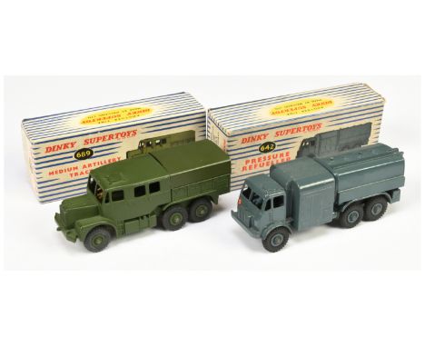 Dinky Pair of Military Vehicles - (1) 642 Leyland Hippo RAF Pressure Refueller - RAF blue including Supertoy hubs, complete w