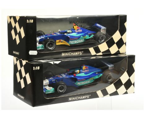 Minichamps 1/18 scale pair (1) 100020007 Sauber Petronas C21 - N. Heidfeld (2) 100040081 Sauber Petronas Presentation 2004 - 