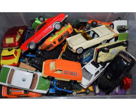 Die-cast Vehicles - Corgi Toys, Ghia 6.4L with Chrysler engine, FC-150 Jeep, Renault 11 GTI, Austin London Taxi, Fiat X1/9, L