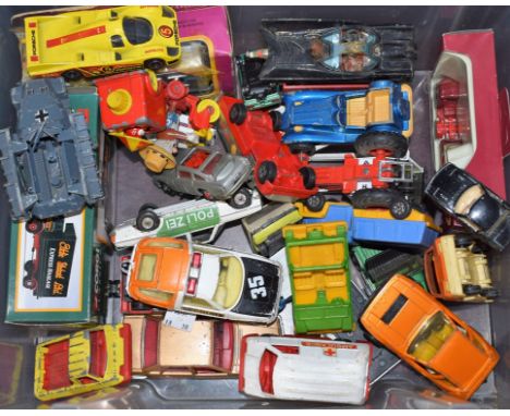 Die-cast Vehicles - Corgi Toys - Batmobile, James Bond Lotus Esprit, Corgi Cubs, Ambulance, Trackside models, AMC Pacer, Opal