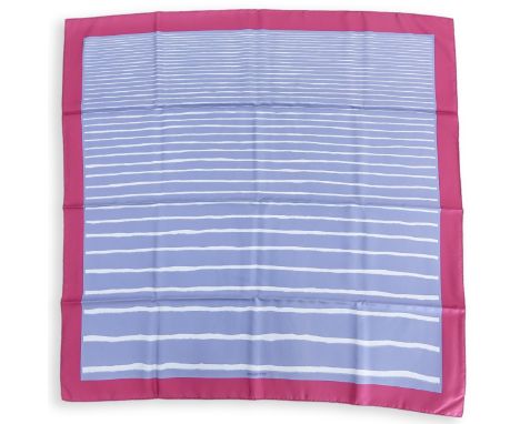 Hermes Gradient Stripe Twill Silk Scarf. Box included. Labeled appropriately. Measures 34" x 34". Domestic Shipping:&nbsp;$30