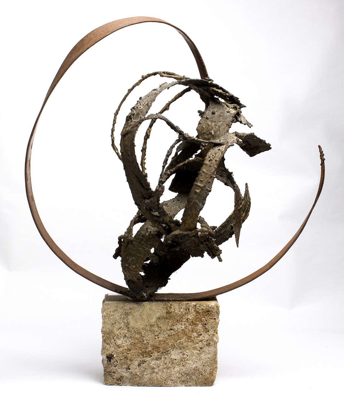 EDGARDO MANNUCCI Fabriano 1904 - Arcevia 1986 Conceptual spiral Bronze ...