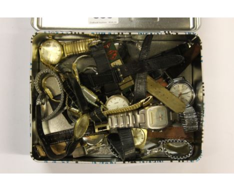 A quantity of vintage watches.
