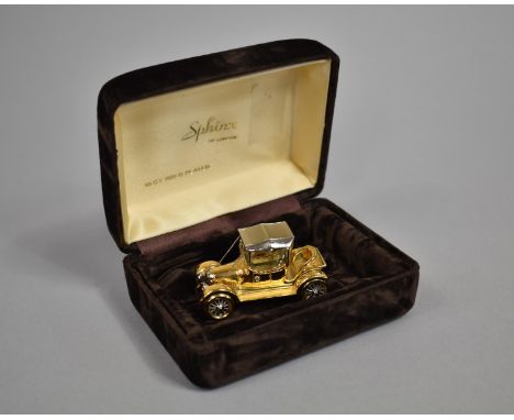 A Miniature Sphinx Model of a Vintage Motor Car, 5cm Long 