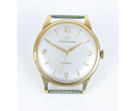 Garrard, a vintage gents automatic wristwatch set in yellow gold.