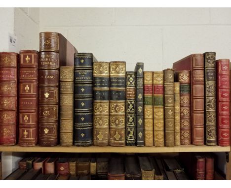 Bindings. The Book of British Ballads, 1st &amp; 2nd series in one, London: Jeremiah How, 1847 &amp; 1844, wood engraved deco