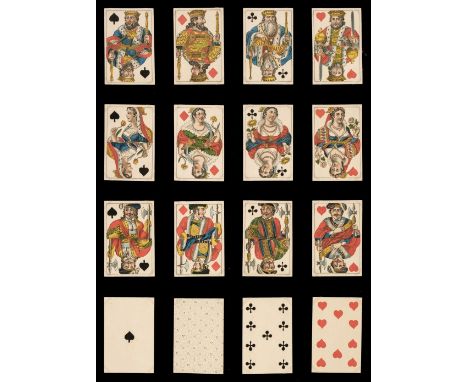 * German playing cards. Hamburg pattern, Hamburg: Christoffer, Cornelius &amp; Peter Suhr, between 1818-1828, a complete deck
