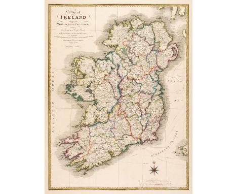 Ireland. Wyld (James), A Map of Ireland Divided into Provinces and Counties shewing the Great and Cross Roads with the distan