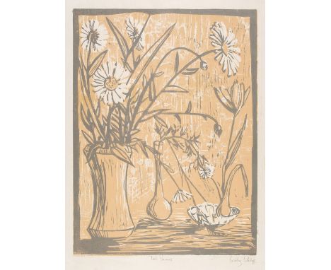 * Brimsley (Robert Burbidge, 1943-). Tim's Daisies, colour lithograph, signed and titled in pencil, sheet size 76 x 51 cm, to