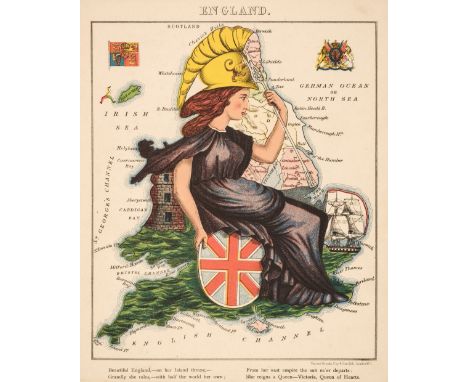 Harvey (William Henry 'Aleph'). Geographical Fun: being Humourous Outlines of various Countries..., Hodder and Stoughton, cir