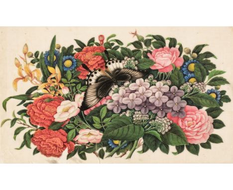 * Botanical watercolours and prints. A collection of 28 botanical watercolours, late 19th &amp; early 20th-century, including