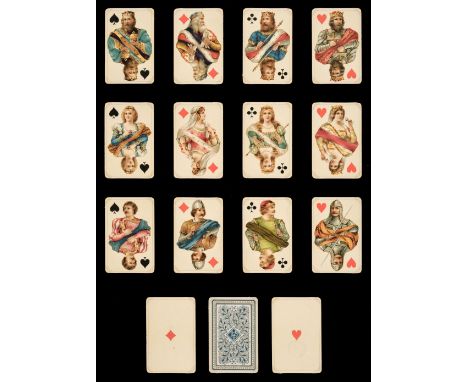 * German playing cards. Luxus Club-Karte Whist Nr.100, variant 3, Frankfurt am Main: B. Dondorf, for D. Voigt, Copenhagen, ci