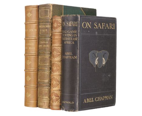 Chapman (Abel). On Safari, Big-Game Hunting in British East Africa, with studies in bird-life, 1st edition, London: Edward Ar