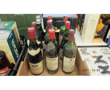 A qty of vintage wine, 1960's and 1970's etc.