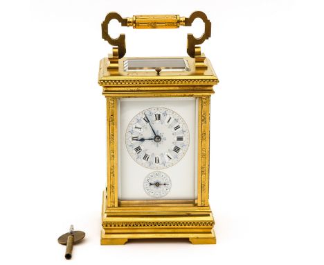 petite en grande sonnerie, with alarm clock, English anchor escapement, Anglaise case, maker Breguet, sold in France in 1885 