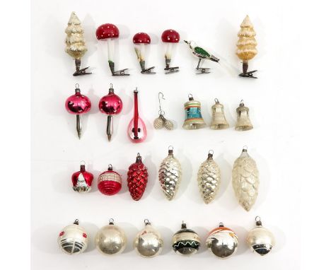 with vintage Christmas decorations