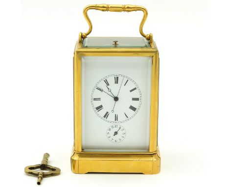 with alarm clock and repetition and central second hand, chronometer escapement with detent, maker Japy Freres, France, appro