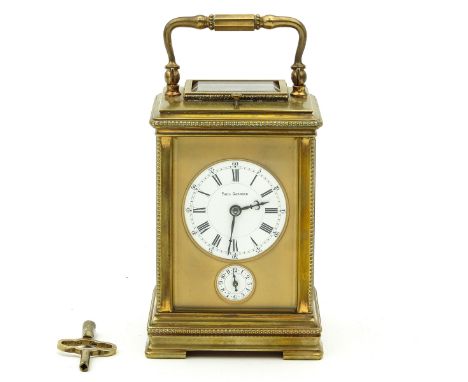 with percussion, alarm clock and repeater, Canalee case, English anchor escapement, maker Paul Garnier, France, approx. 1850,