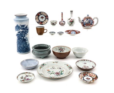 Including vases, teapot, cups, saucers, bowl, censer, and other variety, in diverse conditions.