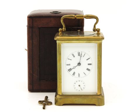 Corniche case, grand sonnerie with alarm clock and quarter of an hour repetition on request, English anchor escapement, maker