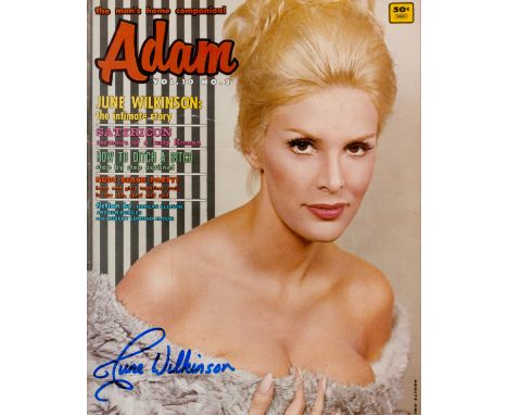 June Wilkinson signed 10x8 colour photo. Good condition. All autographs come with a Certificate of Authenticity. We combine p