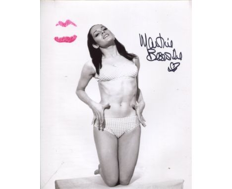 007 James Bond actress Martine Beswick signed and kissed 8x10 Thunderball photo! She has personally kissed this making it a w