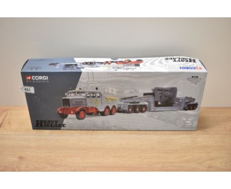 A Corgi Classics 1:50 scale Heavy Haulage Limited Edition die-cast, 17602 Sunter Bros Ltd Scammell Contractor and 24 Wheel Lo