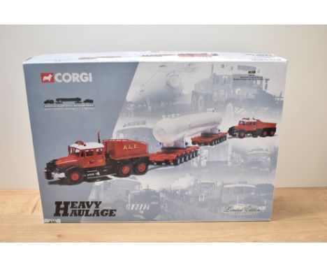 A Corgi Classics 1:50 scale Heavy Haulage Limited Edition die-cast, 31013 ALE Scammell Contractors x2, Nicolas Trailers and S