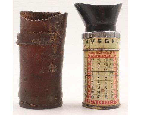 Miniature telescope in leather case. UK P&amp;P Group 3 (£30+VAT for the first lot and £8+VAT for subsequent lots) 