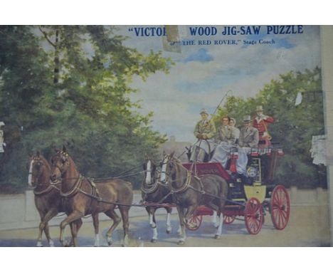 Collection of vintage jigsaw puzzles.