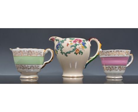 Royal Cauldon pottery tea set, Victoria pattern and other teawares.(2 boxes)