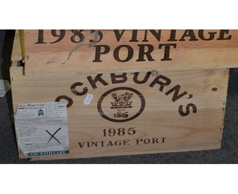 Port:  Cockburn, 1985 Vintage Port (a case).